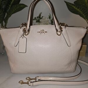 Coach Light Cream Satchel Bag
